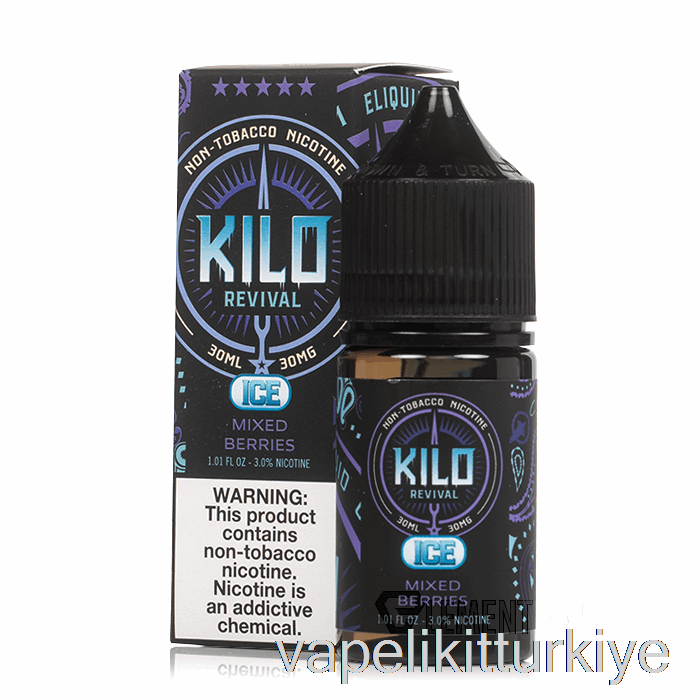 Vape Elektronik Sigara Buz Karışık Meyveler - Kilo Canlanma Tuzları - 30ml 30mg